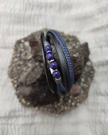 13  β  βραχιολι ανδρικο  μπλε (1)